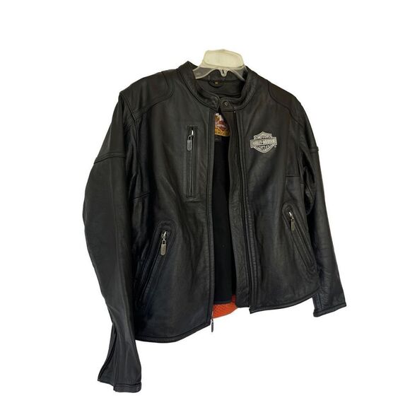 Harley Davidson Womens Riding Suit Leather Motorcycle Jacket & Pants Set Medium - Picture 1 of 16